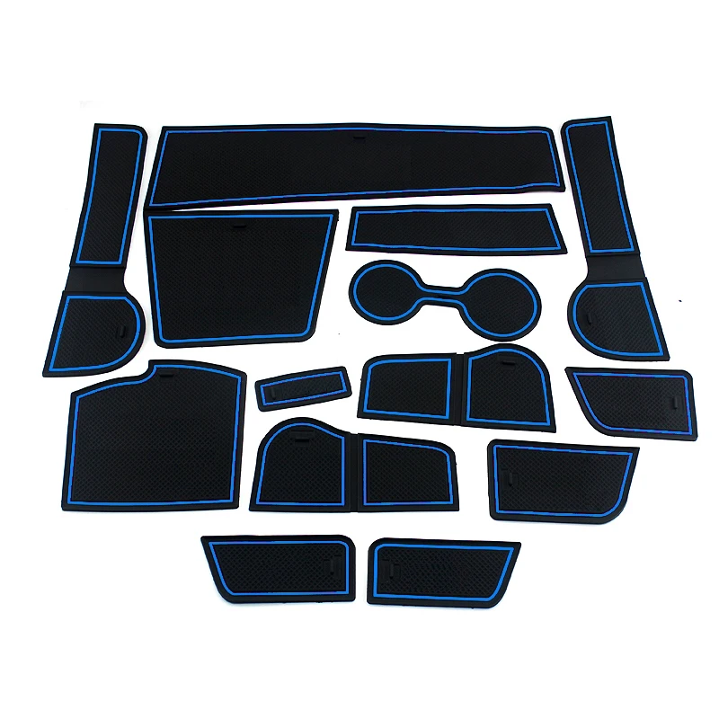 Для 2017 Kia K2 автомобильные Нескользящие Чехлы для интерьера чашки коврики двери