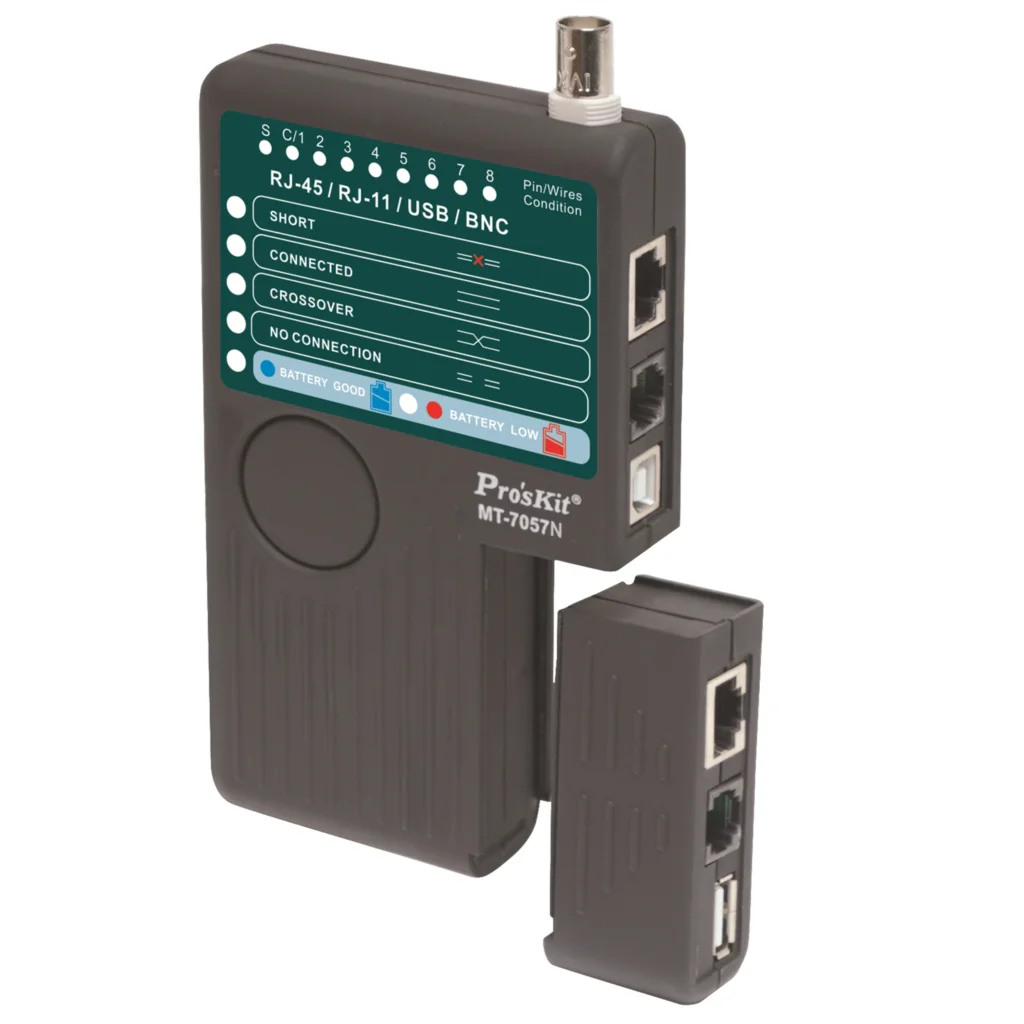MT-7057N профессиональный тестер сетевого кабеля 4 в 1 анализатор BNC USB цепи провода