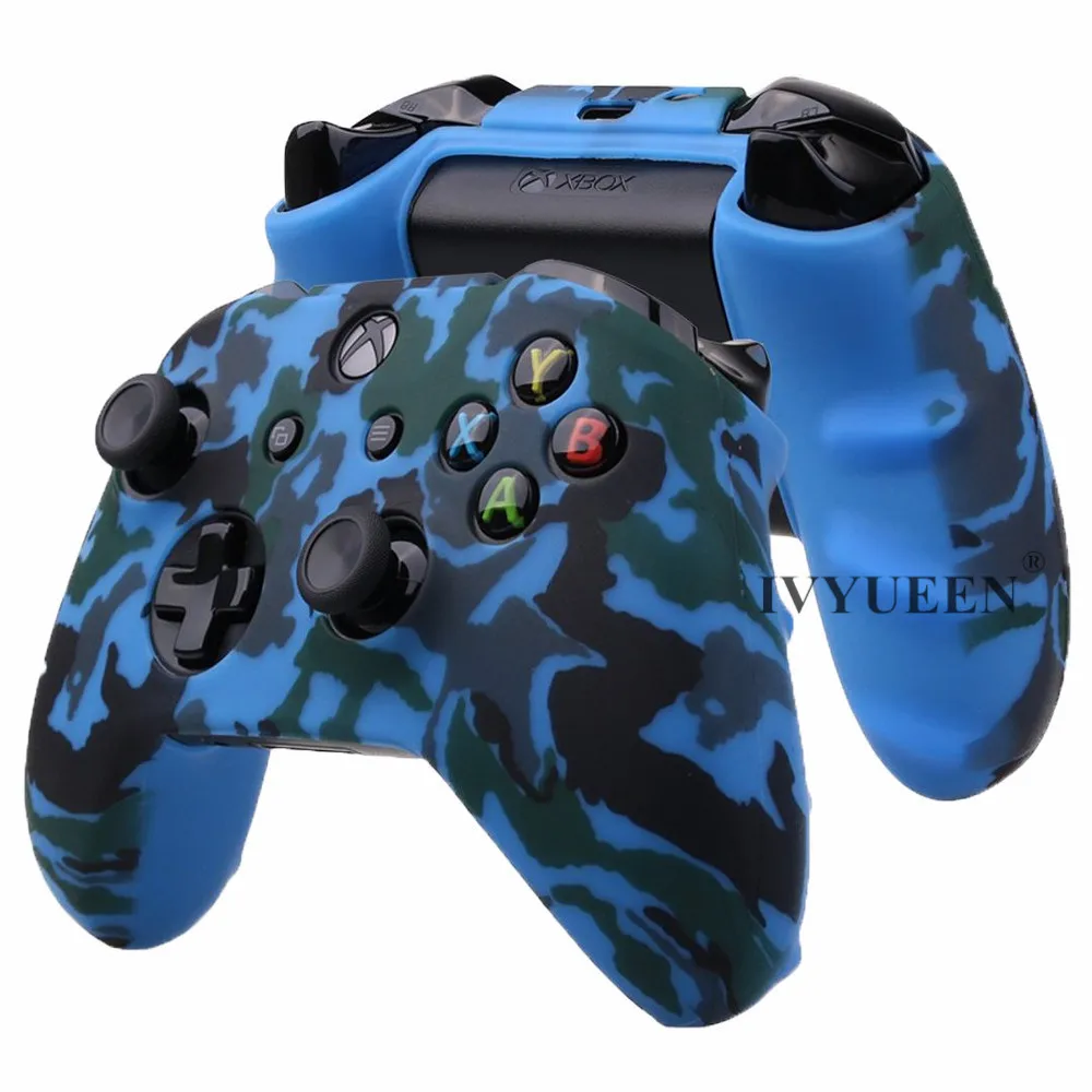 IVYUEEN чехол с водной передачей и принтом для XBox One X S контроллер силиконовый защитный камуфляжный чехол с ручкой для большого пальца