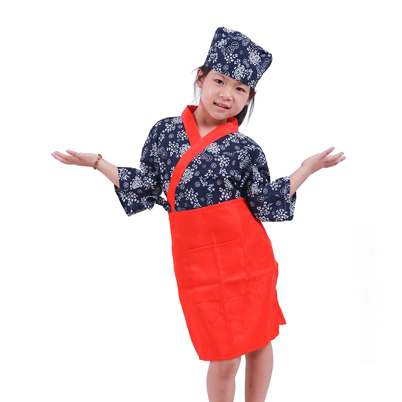 1 лот (примерно шляпа Топ) Детская японская униформа для еды косплея|food service uniform|food