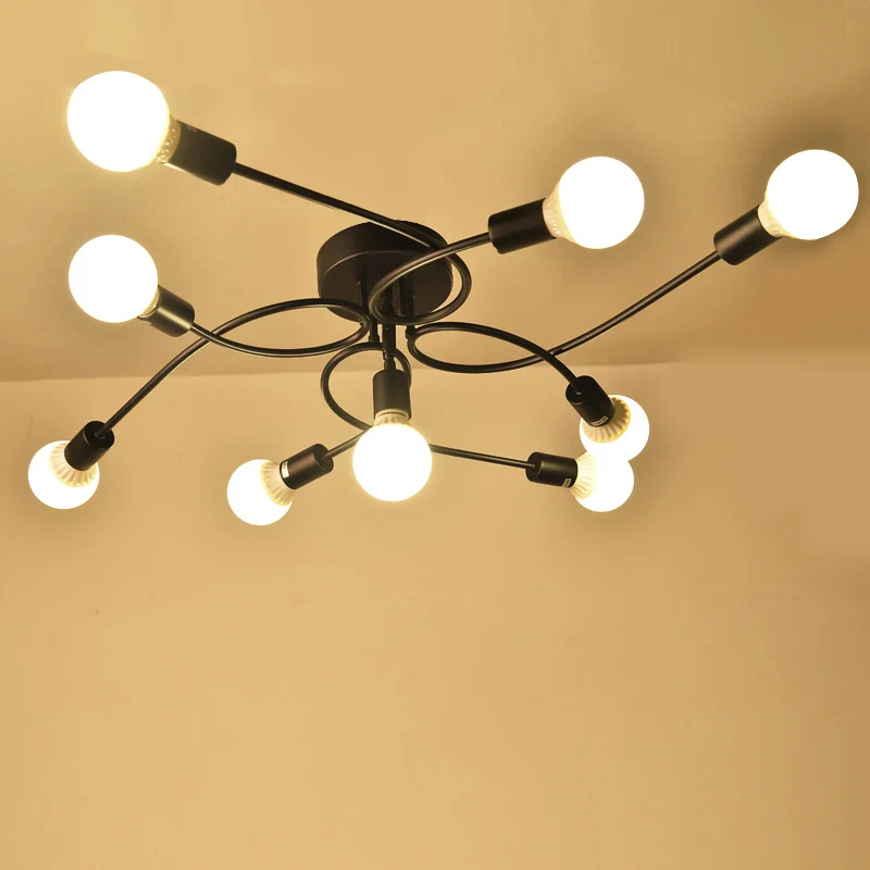 Американский потолочный светильник s лампа для гостиной спальни винтасветильник