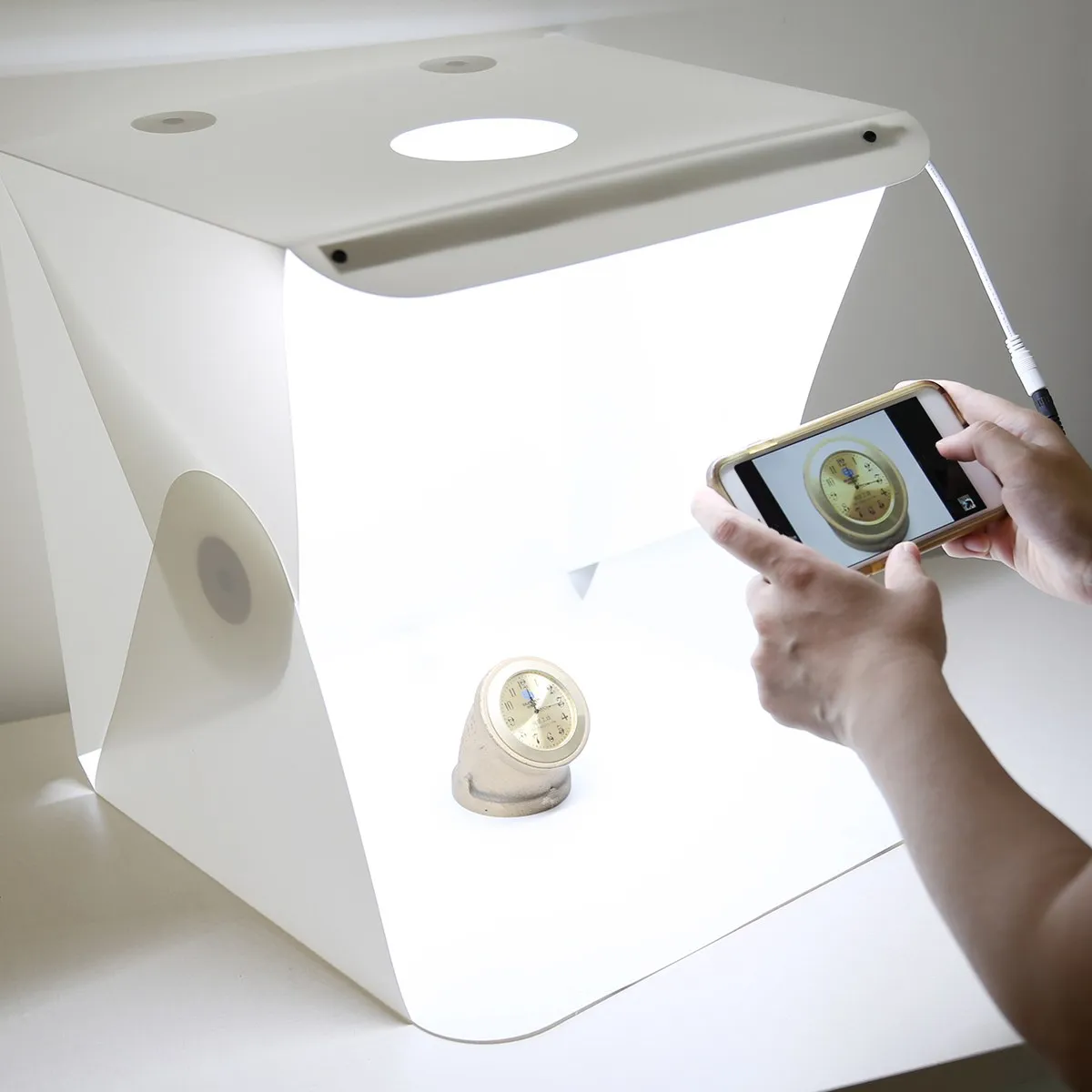 Клаит 30 см портативный складной светодиодный фото световой короб для фотосъемки