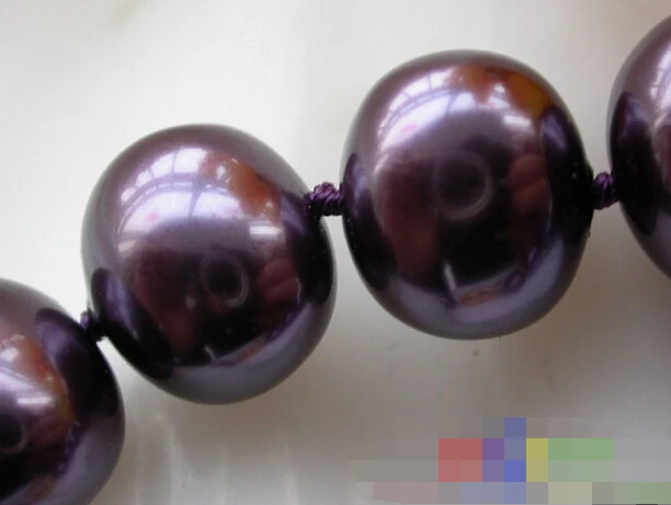 Бесплатная доставка&gt @&gt Яйцевидный фиолетовый жемчужный браслет в виде