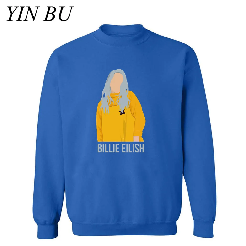 Новинка 2019 года. Стильные мужские толстовки с капюшоном Billie Eilish. Осенне-зимние в
