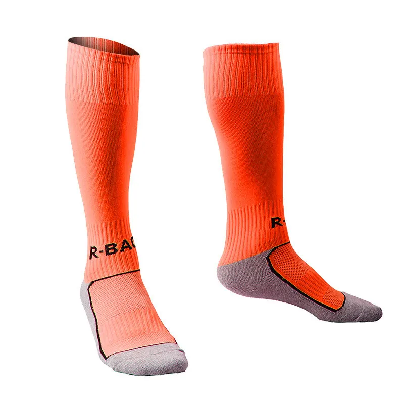 

5 pairs/lot Long tube Children's football soccer socks towel stocking school training football team socks for 8-13 years old