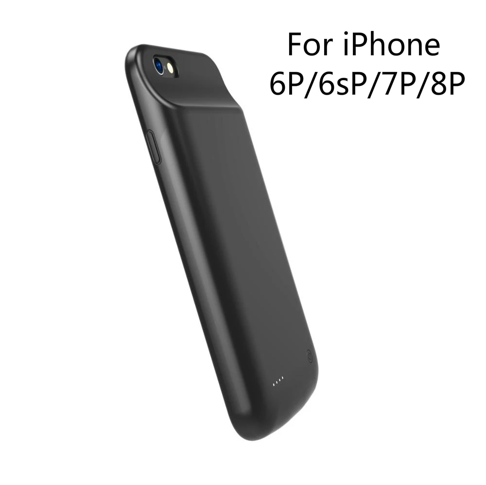 4000mAh 6P 6sP 7P 8P Чехол для зарядного устройства 3000/4000 мАч, внешний блок питания, чехол для легкого кабеля, функция наушников для IPhone 6 6S Plus 7 8 X - Цвет: 4000mAh 6P 6sP 7P 8P