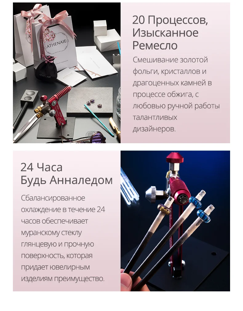 ATHENAIE Настоящее муранское стекло 925 Серебряное ядро жасминовые цветы очаровательные Бусины Подходят Пандора амулеты Браслеты и ожерелья цвет фиолетовый