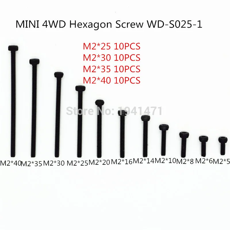 Шурупы с шестигранной головкой RFDTYGR RCMini 4wd M2 самоизготовленные детали для винтов