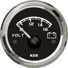 Вольтметр измеритель напряжения KUS 52 мм 12 В 8 16 В|gauge|gauge 52mmgauge volt