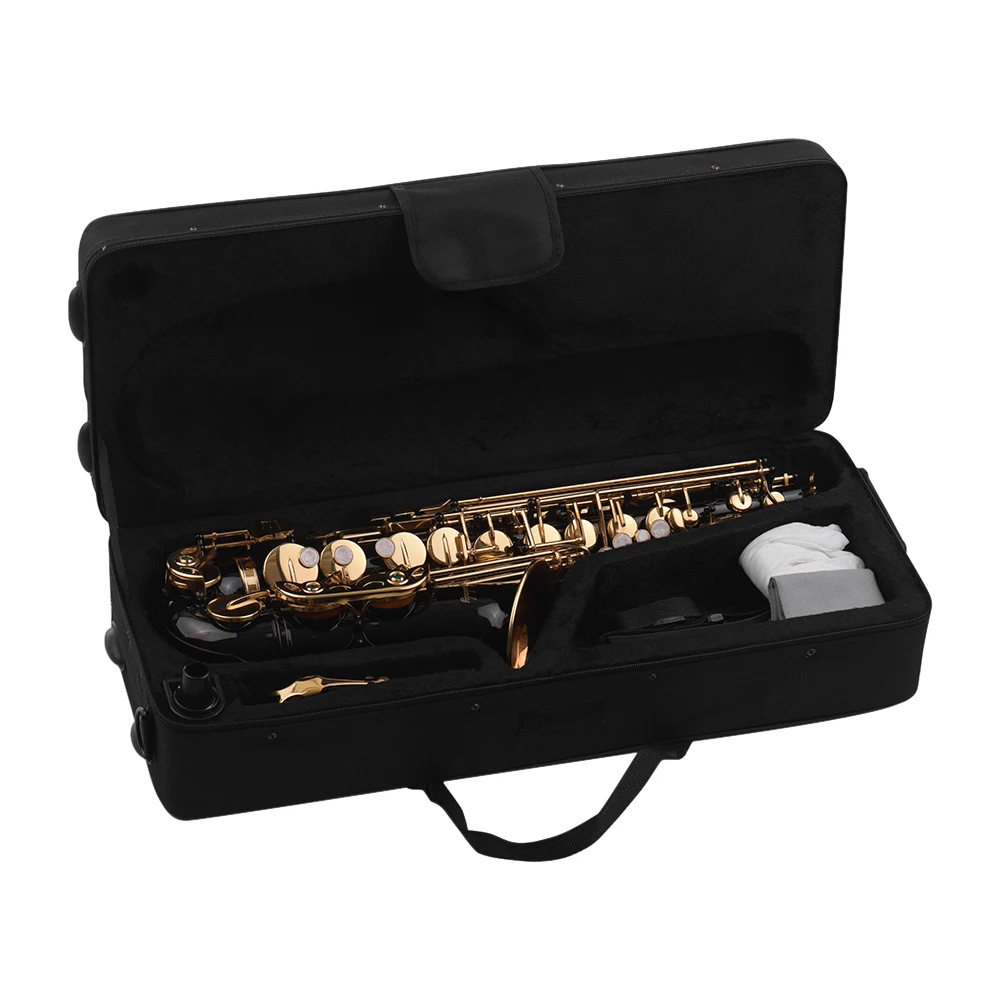 Альт саксофон Muslady Eb из латуни Лакированное золото тип ключа 82Z инструмент с