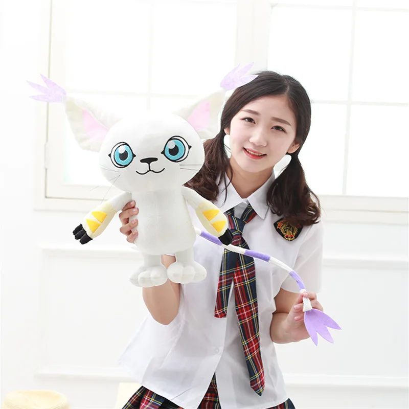 45 см аниме Digimon monster Хвостовая плюшевая кукла цифровая фигурка монстра Yagami Hikari плюшевая игрушка для питомца высококачественные игрушки для подарков