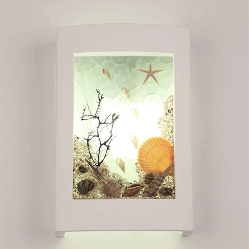 Современные Простые Настенные светодиодные светильники с корпусом часов