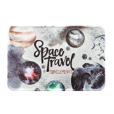 Space Galaxies ПВХ шелковые петли пыли коврик с рисунком Rugs Черный, серый цвет космического пространства Moon уличный коврик коврики скребок для обуви для Ванная комната коврики - Цвет: Space Galaxies