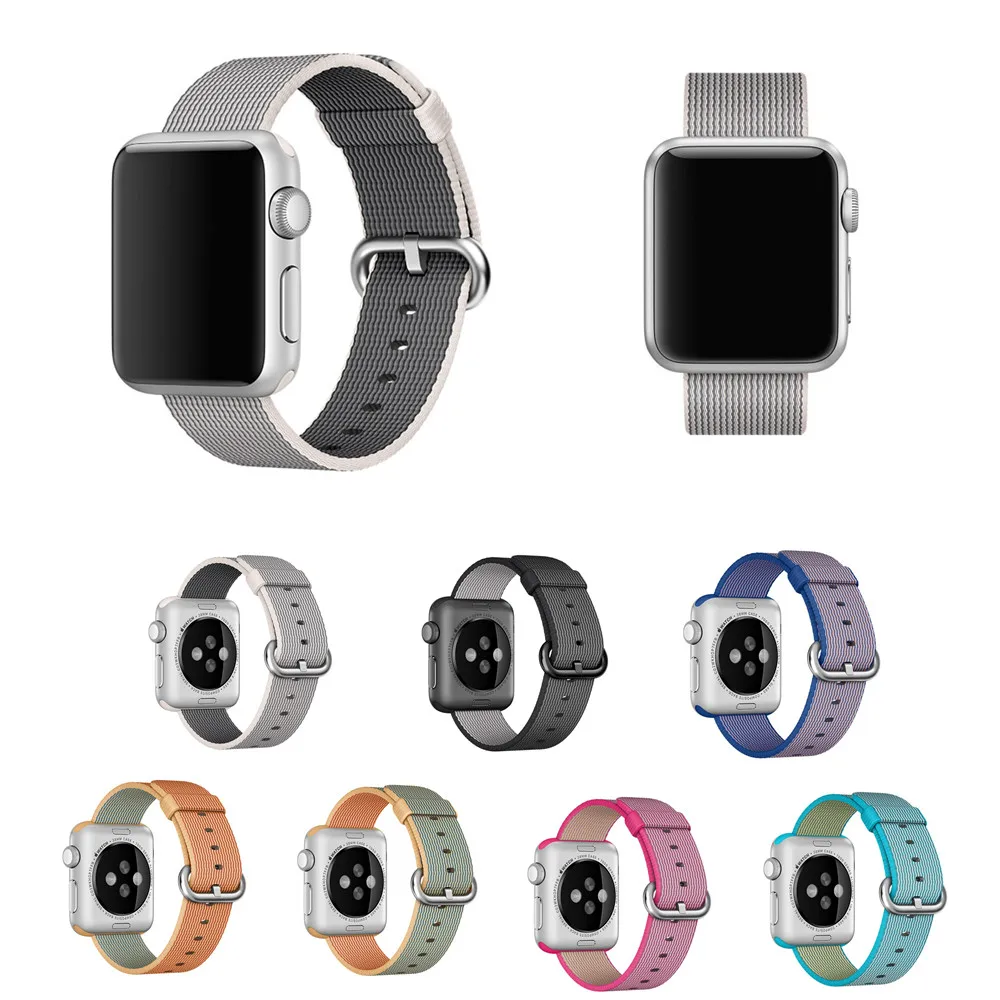 Спортивный тканый нейлоновый ремешок для часов apple watch 42 мм/38 браслет наручные