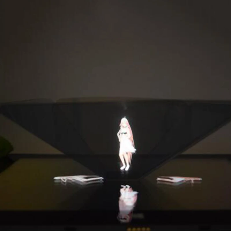 Голограмма Zerosky, реклама, 3D голографическая таблетка, витрина, пирамида, коробка для мобильного телефона, тип дисплея, внутреннее приложение для планшета