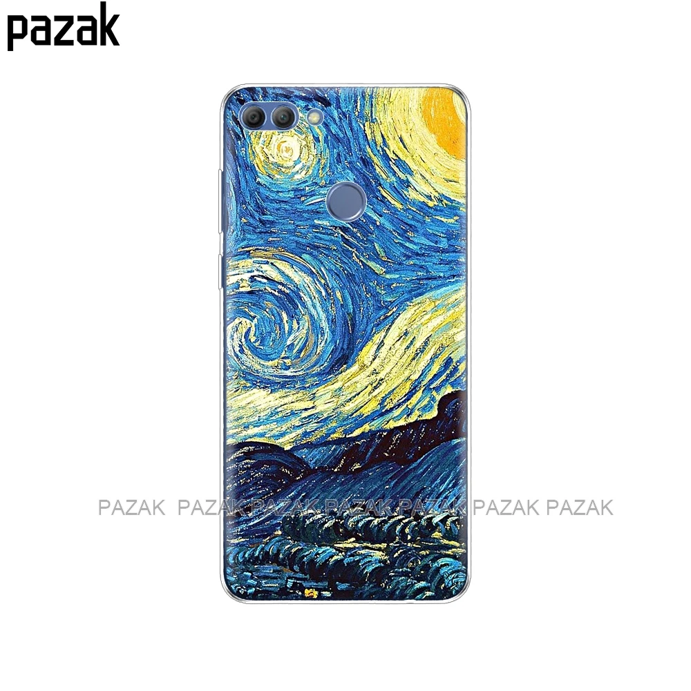 34292 Силиконовый чехол для телефона для huawei Y9 чехол s Мягкий ТПУ чехол для телефона Полный 360 защитный цветной дизайн - Цвет: 34292