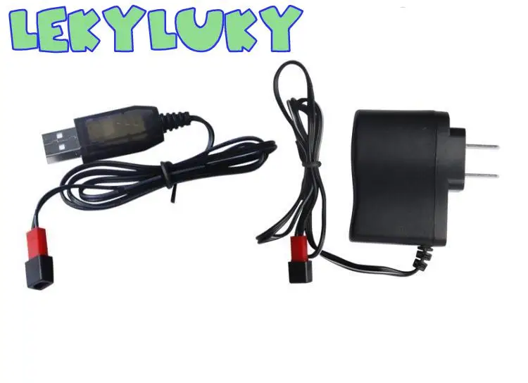 

LEKYLUKY 3.7v wall charger + USB cable for 3.7V lithium Battery with JST Plug