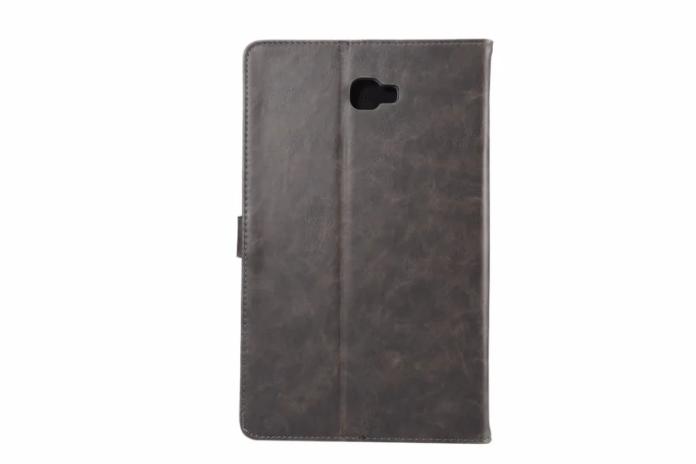 Чехол с узором Crazy Horse для samsung Galaxy Tab A A6 10,1 T580 T585, SM-T580, планшет, флип, умный чехол, оболочка+ стилус