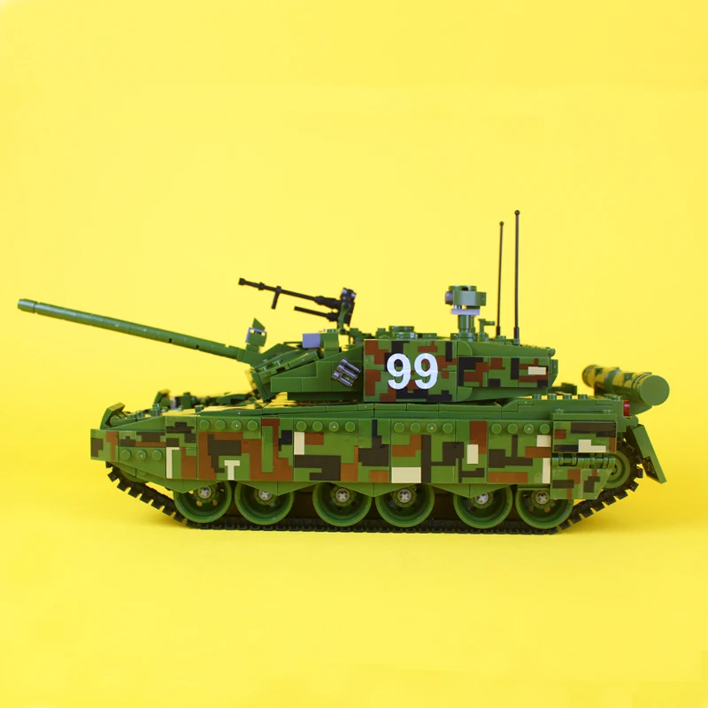 Танк серии основной боевой танк TYPE99 Конструкторы DIY образовательные для детей