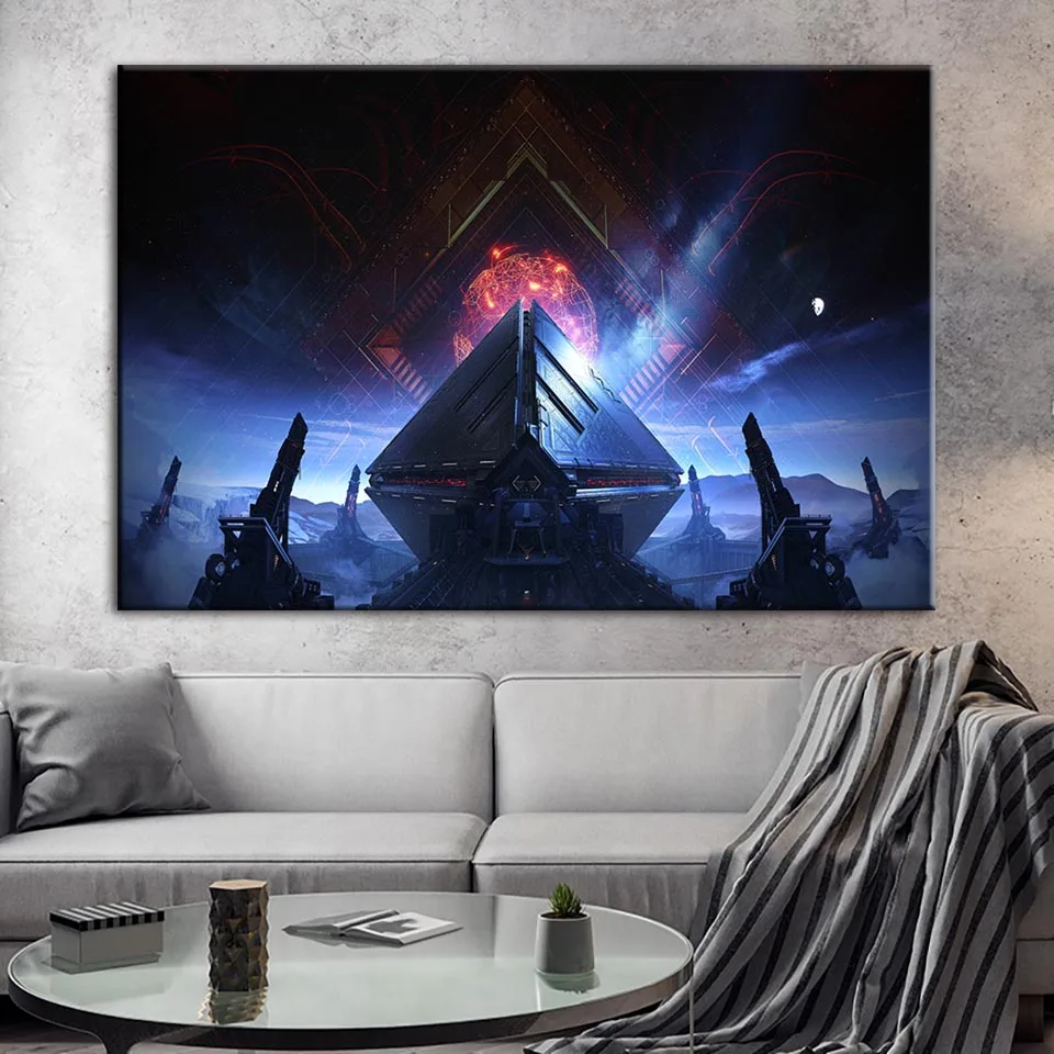 Домашний декор Hd печать постер Destiny 2 картины настенный пейзаж искусственная