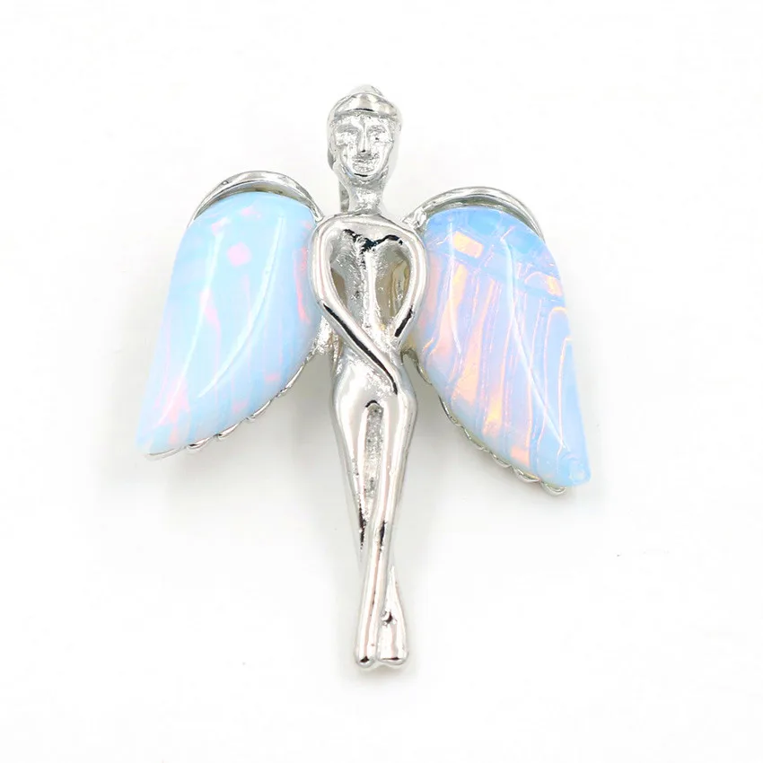 FYJS уникальные ювелирные изделия красивые с серебряным покрытием Крыло ангела