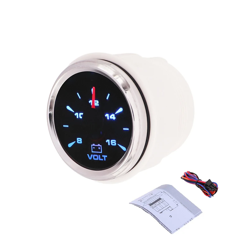Мини вольтметр 12 V 24 V вольтметр метров для авто мотоцикла лодка яхта на колесах 8-Цвет задняя светильник