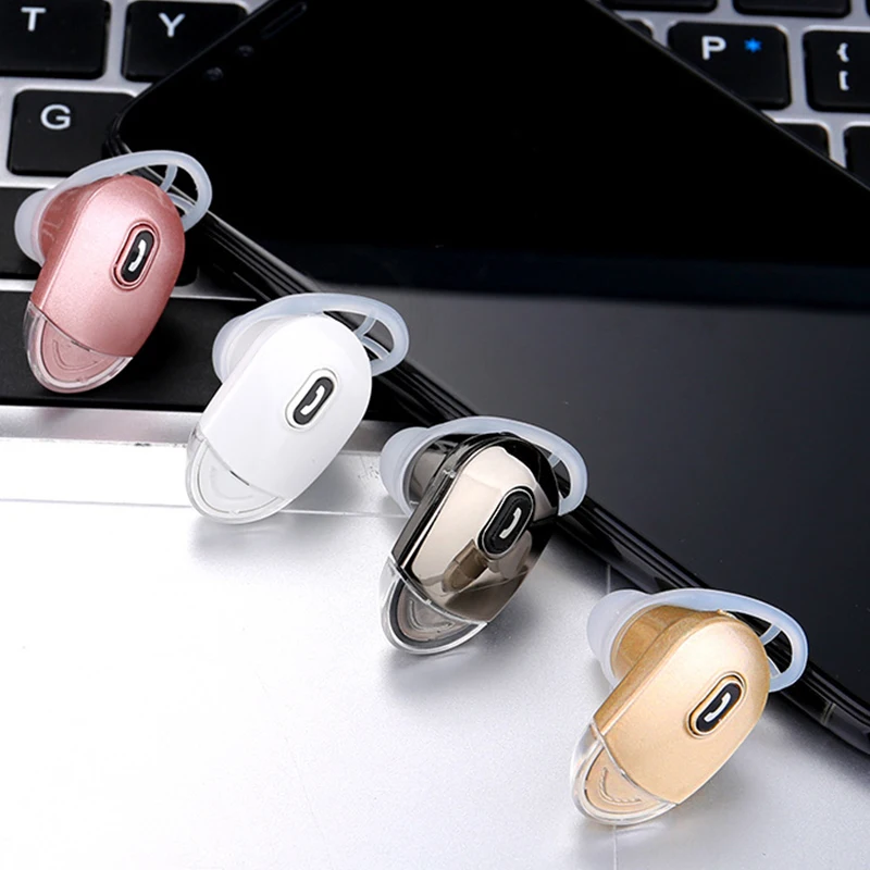 Dprui Новый Bluetooth с микрофоном гарнитура беспроводной Micro 4 1 невидимый наушник Спорт