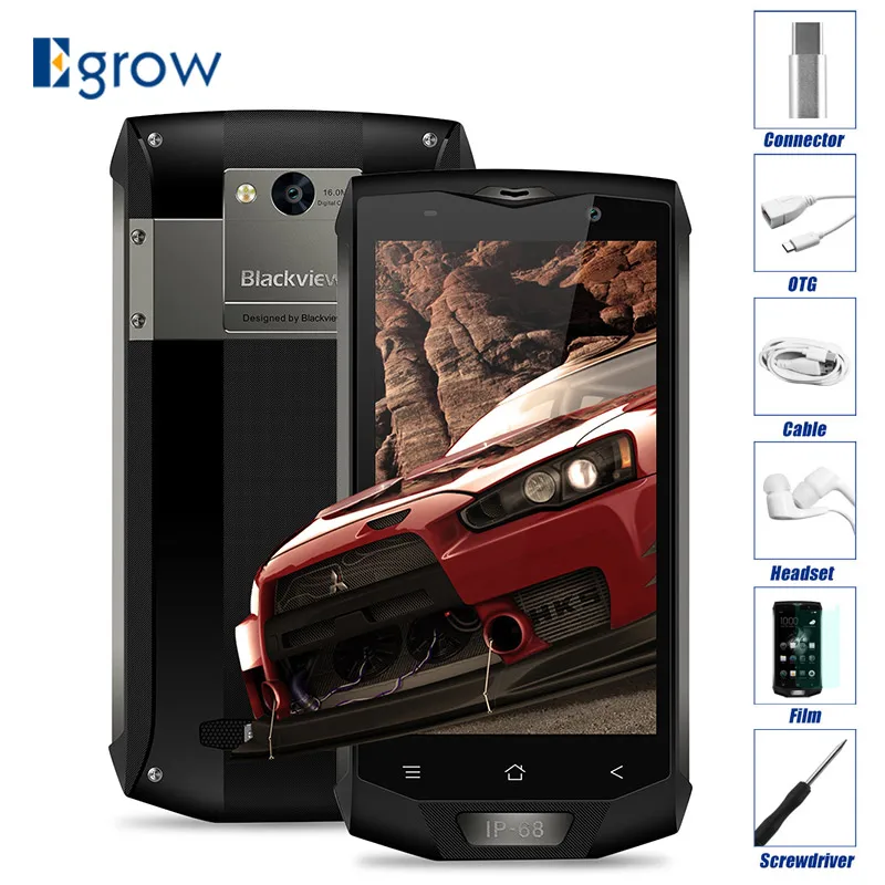 Оригинал Blackview BV8000 Pro MT6757V Octa Core Android 7 0 Водонепроницаемый мобильный телефон 5