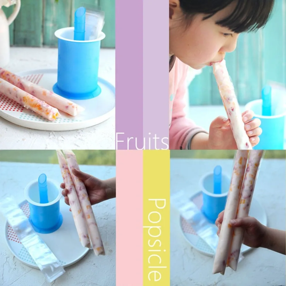 DIY Ice Stick Mold Yogurt Popsicle Kids Crafts Cream Making Tool Fun Handmade Home kitchen Press Set | Инструменты