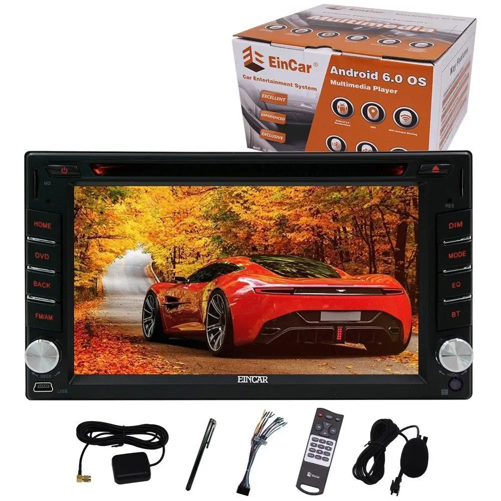 Двойной 2 Din Автомобильный dvd плеер Android 6 0 gps два 2din HD RDS четырехъядерный в тире