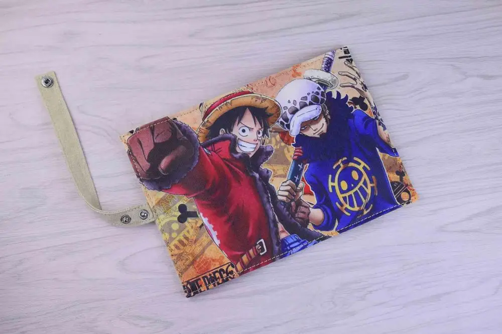 One Piece Новое поступление: Аниме Наруто Shippuden Akatsuki Холст Детская удобная ручка для хранения прокрутки сумка - Цвет: One Piece