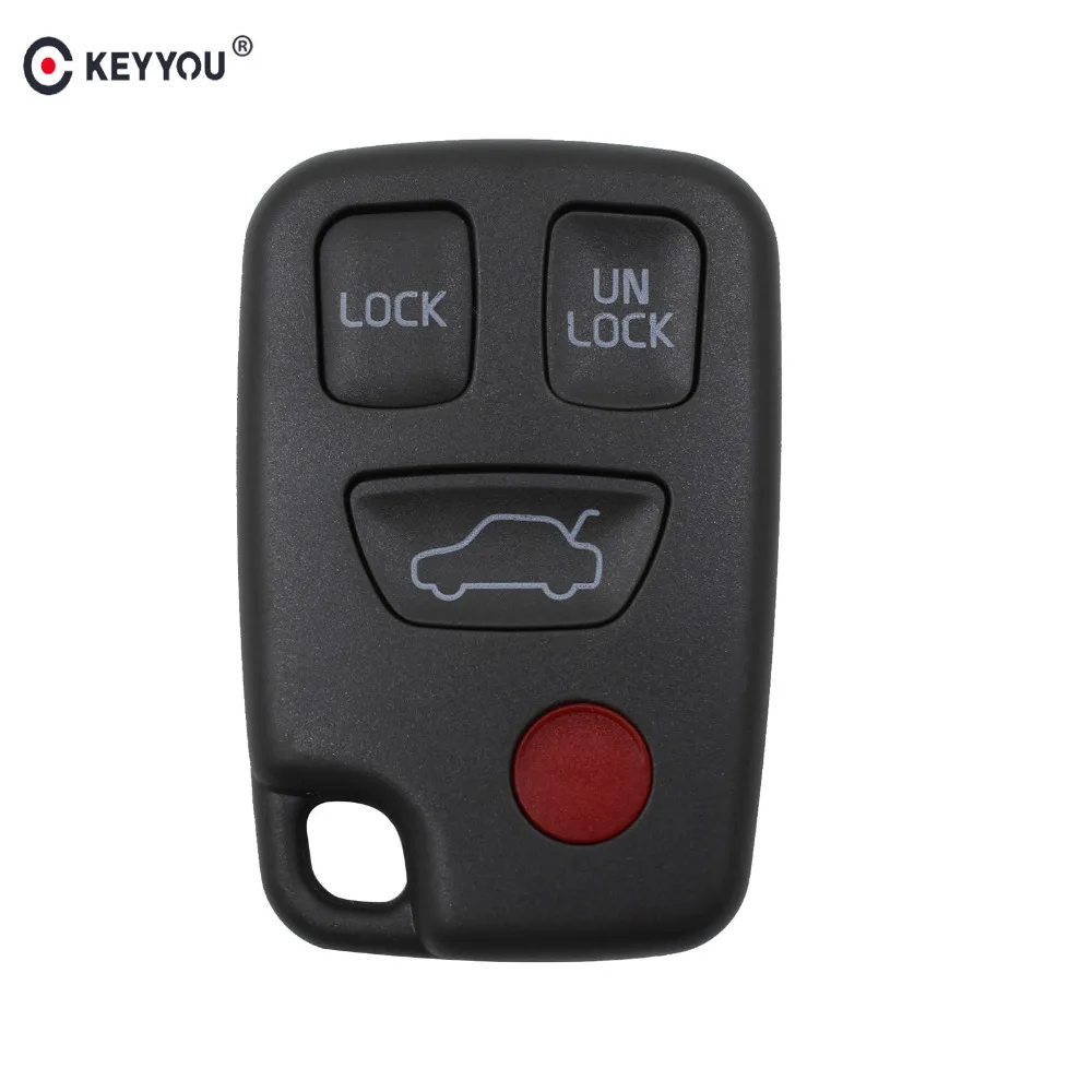 KEYYOU 3 + 1 кнопка Автомобильный ключ без ключа чехол для ключей Fob 4 кнопки Стайлинг