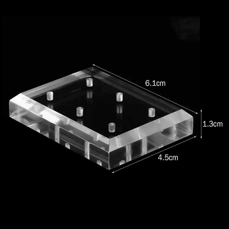Акриловая прозрачная фреза для ногтей с 6 отверстиями |