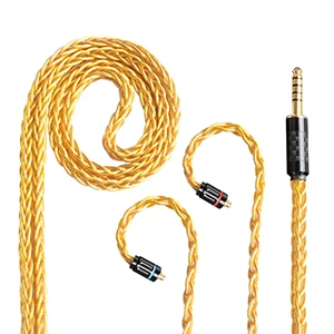 Okcsc MMCX Dechcable кабель для наушников 2. 5 мм баланс штекер 3. 5 мм/4. 4 мм разъем 8 ядер 49 проводов обновления кабели для sony Wm1z/Wm1a - Цвет: 4.4mm plug