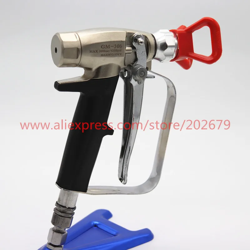 High Pressure Airless Paint Spray Gun + Nozzle Guard Sprayer Used At | Инструменты