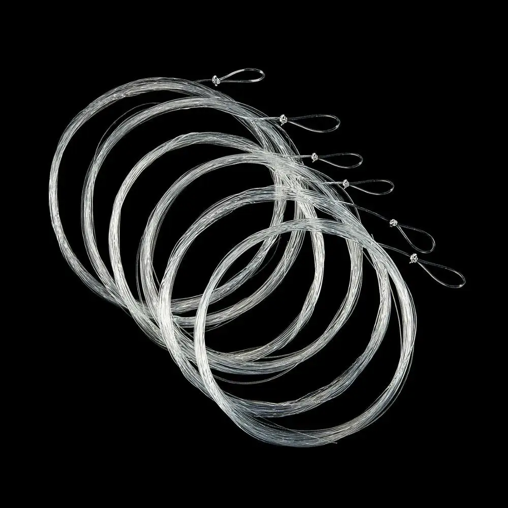 12FT- 6 Pieces Piscifun 5/6 штук нейлоновые прозрачные нахлыстом конические лидер с петлей 7.5FT 9FT 12FT 0/1/2/3/4/5/6/7X Fly леска лидер - Цвет: 12FT- 6 Pieces