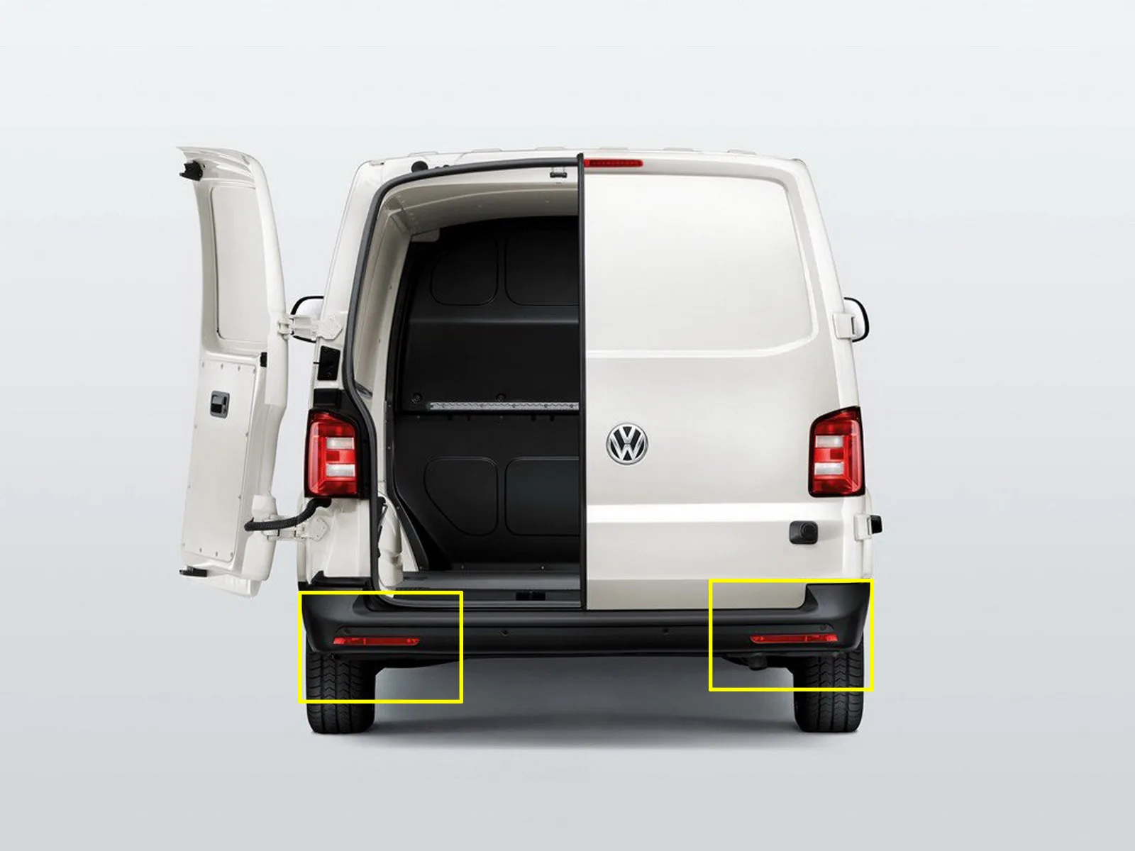 ANGRONG 2X красный объектив задний бампер отражатель в сборе для VW T5 транспортер MK V