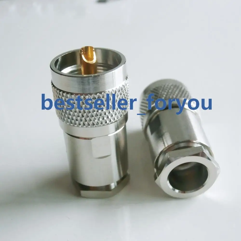 

1x PL259 UHF Male Clamp rf Connector for LMR400 RG8 RG213 RG214 Coaxial Cable