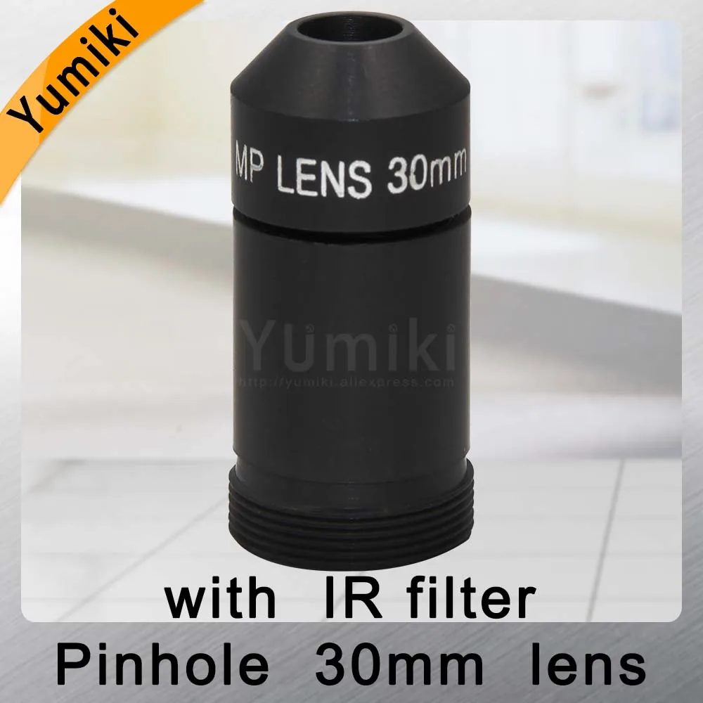 Yumiki HD CCTV Объектив Pinhole 30 мм M12 * 0 5 Mount 1/1/2 &quotF1.6 9 6 градусов для камер видеонаблюдения