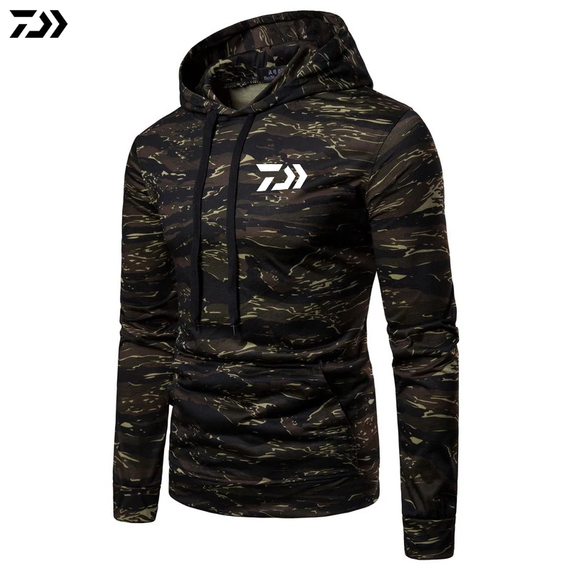 DAIWA DAWA 2019 осенние мужские теплые рыболовные толстовки свитер рыболовная одежда с