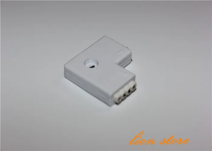 5 шт./лот 10 мм 4pin L тип RGB led разъем беспроводной для 5050 полосы света не нужно паять