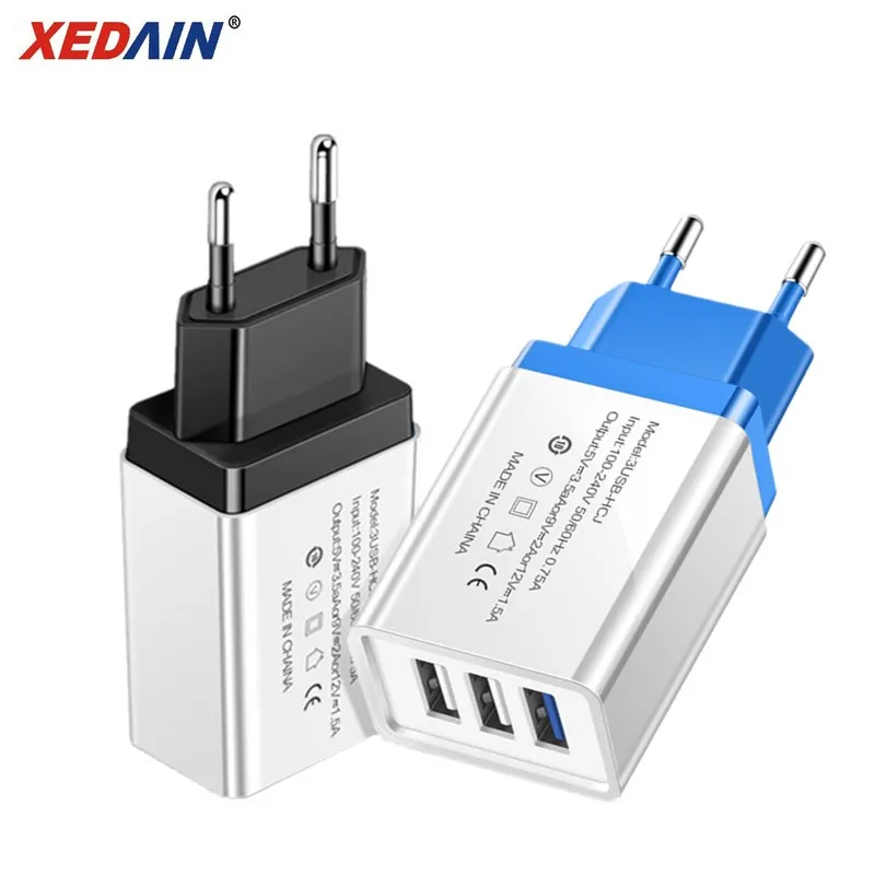 3 порта USB зарядное устройство Быстрая зарядка настенный мобильный телефон зарядное устройство s EU/US зарядное устройство для iphone X samsung Xiaomi huawei USB адаптер питания