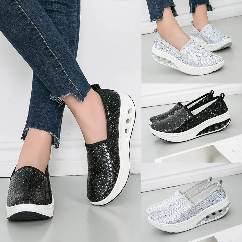 Женские кроссовки на платформе с воздушной подушкой для бега Спортивная