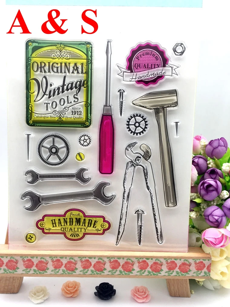 Прозрачные марки Рождественский фон Ангел винтажный инструмент ручной работы