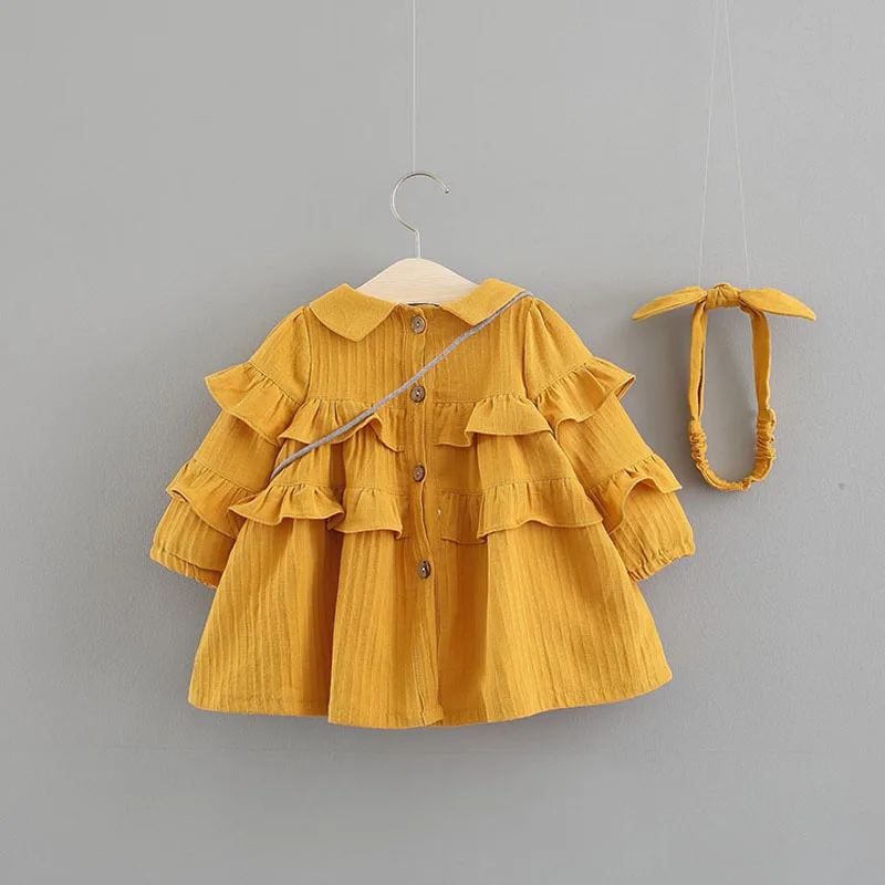 Kid Baby Girls Party Dress Cake Ruffled Tutu Bubble Little Holiday Dresses Princess Costume Summer Children Clothes | Детская одежда и