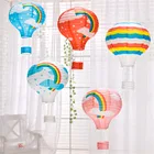 Zilue 5 шт.лот Радужный воздушный шар бумажный фонарик для детей день рождения детский душ украшения Свадебные украшения