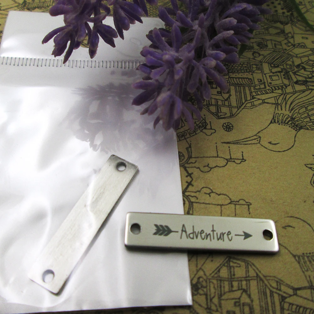 10 шт., подвески из нержавеющей стали, 30 х7 мм