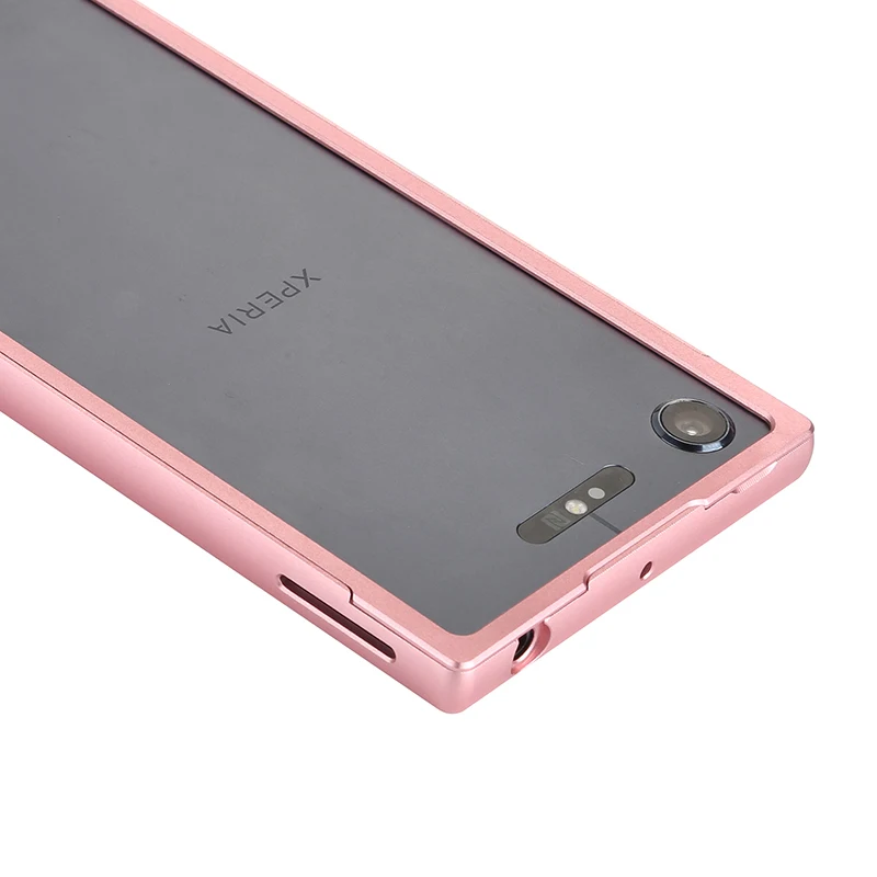 Металлический чехол для sony Xperia XZ1, бампер, противоударный, алюминиевая рамка, 2 в 1, ультра тонкий чехол для sony XZ1, чехол