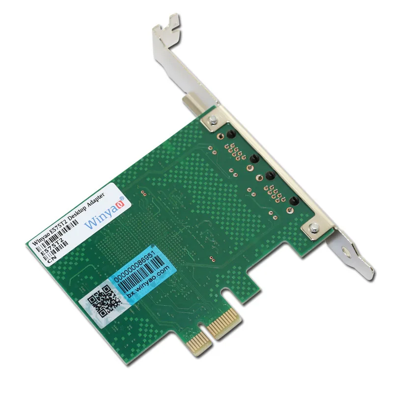 E575T2 двухпортовый PCI-E X1 Gigabit Ethernet Сетевая карта 10/100/1000 Мбит/с сетевой адаптер контроллер проводной 82575 E1G42ET ROS