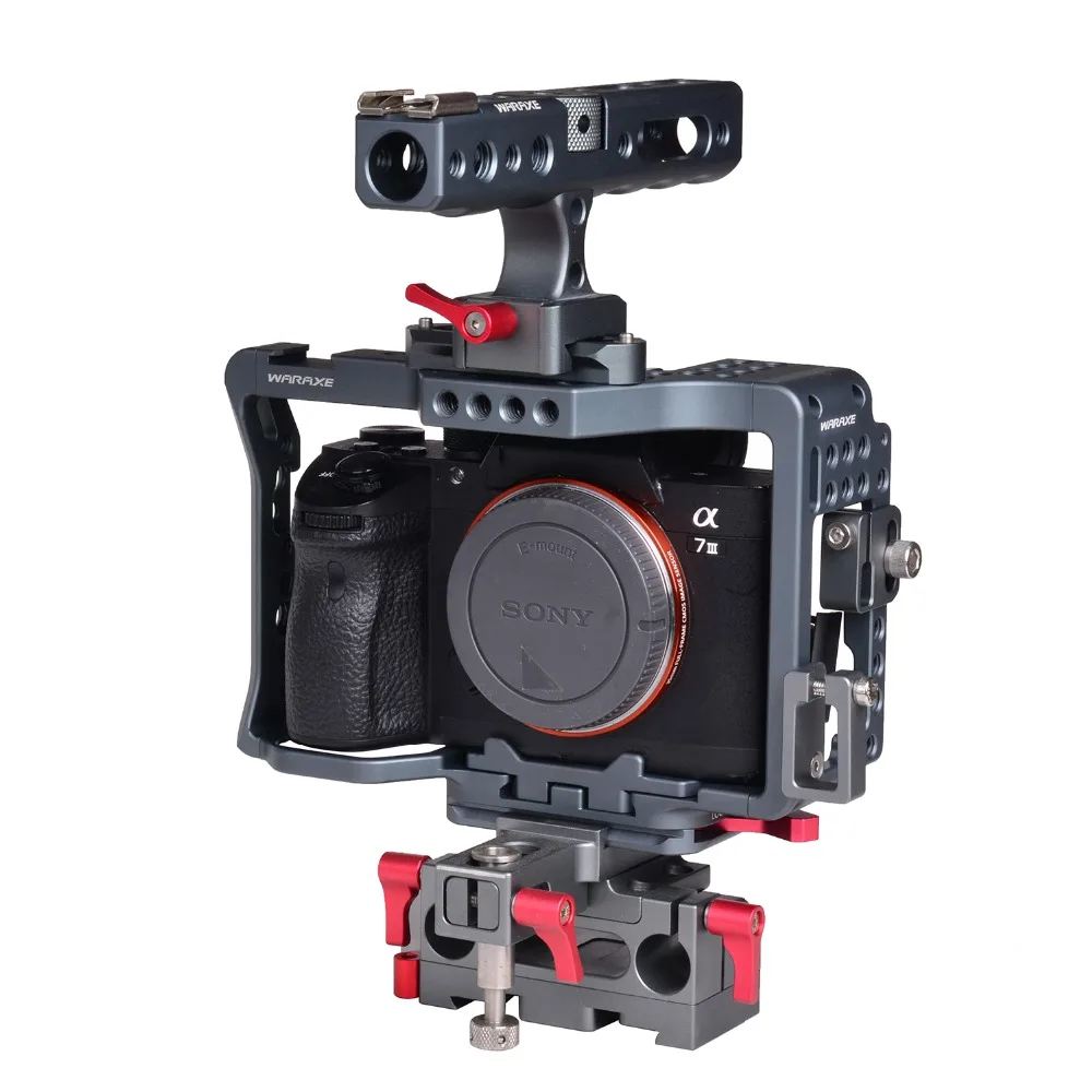 Основа для камеры A7III A7MIII A73 A7R3 A7RIII A72 A7II штатив с верхней ручкой 15 мм подходит Sony